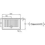 Душевой поддон Jacob Delafon Kyreo 120x70 EN113-00 фото 2