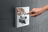 Термостат Hansgrohe ShowerSelect 15763000 для душа с внутренней частью фото 5
