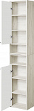 Шкаф-пенал Акватон Флай 35x91 см белый / светлое дерево 1A237903FAX1L левый фото 3