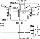 Смеситель Grohe Eurosmart Cosmopolitan 20187000 для раковины с донным клапаном фото 3