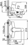 Смеситель Milardo Flores FLOSB00M02 для ванны с душем фото 8