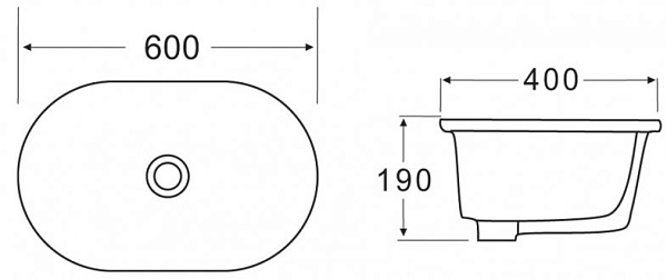 Раковина BelBagno 60 см BB1004 фото 3