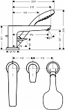 Смеситель Hansgrohe Talis E 71730000 на борт ванны фото 2