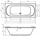 Акриловая ванна Riho Taurus 170x80 BC0700500000000 без гидромассажа фото 3