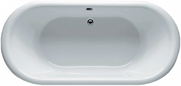 Акриловая ванна Riho Dua 180x85 BD0100500000000 с белой панелью фото 1
