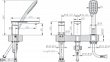 Смеситель Bravat Gina F565104C-2-ENG на борт ванны фото 3