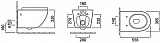 Унитаз Ceruttispa B-2376-3 подвесной безободковый с микролифтом фото 6
