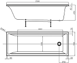 Акриловая ванна Aquatek Лайма 150x70 LAI150-0000001 фото 3