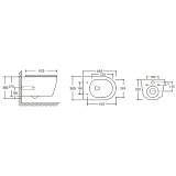 Унитаз Ceruttispa Sella Aria CT10016 подвесной безободковый с микролифтом фото 3