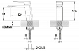 Смеситель BelBagno Arlie ARL-LVM-CRM для раковины фото 2