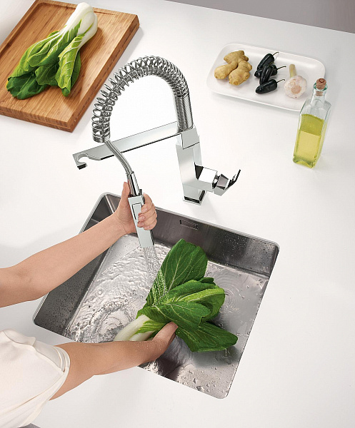 Смеситель Grohe Eurocube 31395000 для кухонной мойки фото 8