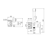 Гигиенический душ Iddis Spring 003BNR0i08 со смесителем с внутренней частью фото 3