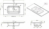 Раковина BelBagno Kraft 91 см LOV-900-LVB фото 3