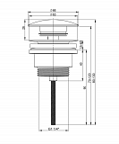 Донный клапан для раковины Wellsee Drainage System 182143000 белый фото 2