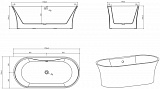 Акриловая ванна BelBagno 170x80 BB201-1700-800 фото 6