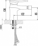 Смеситель Lemark Status LM4408C для биде фото 2