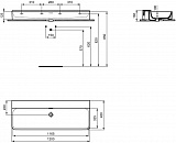 Раковина Ideal Standard Conca 120 см T380501 фото 6