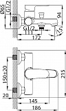 Смеситель Milardo Dover DOVSB00M02 для ванны с душем фото 9