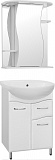 Мебель для ванной Style Line Эко Волна №11 55 напольная с зеркалом-шкафом Лилия фото 1