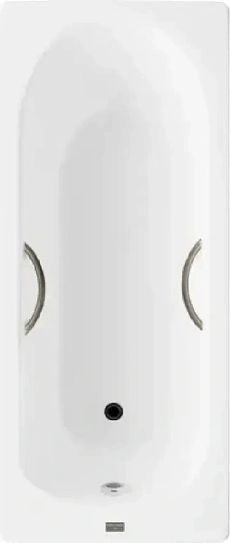 Чугунная ванна Vinsent Veron Soissons VCN1707042H/VH0015BR с дугообразными бронзовыми ручками фото 1