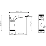 Сенсорный смеситель для раковины BelBagno KRAFT-ELV-CRM фото 9