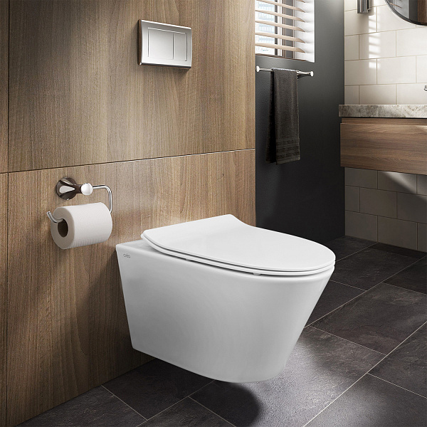 Унитаз Creo Ceramique CR1100NR подвесной безободковый с сиденьем микролифт фото 14