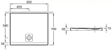 Ультратонкий душевой поддон Jacob Delafon Odeon Up 90x75 N108K-00 фото 2