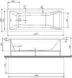 Фронтальная панель для ванны 150x70 AM.PM Gem W93A-150-070W-P фото 4