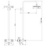 Душевая стойка Lemark Standard LM2160C со смесителем фото 2