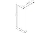 Душевая перегородка AM.PM Func 80x200 W84WI-80-F1-BTE стекло прозрачное профиль черный фото 7