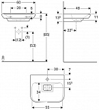 Раковина Geberit myDay 60 см 125460600 фото 6