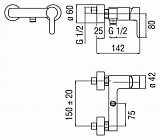 Смеситель Nobili ABC AB87130CR для душа фото 2