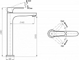 Смеситель Cezares Laconico LACONICO-C-LC25-01-W0 для раковины фото 2