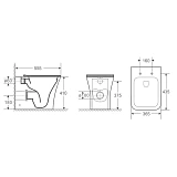 Унитаз Ceruttispa Marmolada CT8906 приставной безободковый с микролифтом фото 5