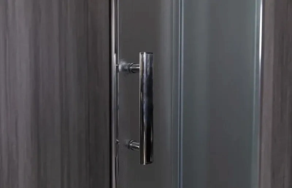 Душевой уголок Esbano 100x200x100 ESUGR8034 профиль хром стекло матовое рифленое фото 6