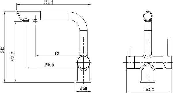 Смеситель Koller Pool Design Plus DS09000F для кухонной мойки фото 2