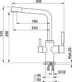 Смеситель Point Pn3103 PN3103AL для кухонной мойки фото 2