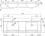 Раковина Ravak Classic 130 см XJD01113000 фото 4