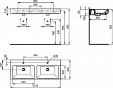 Раковина Ideal Standard Strada 121 см K079101 фото 4