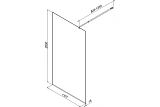 Душевая перегородка AM.PM Func 110x200 W84WI-110-F1-BTE стекло прозрачное профиль черный фото 7