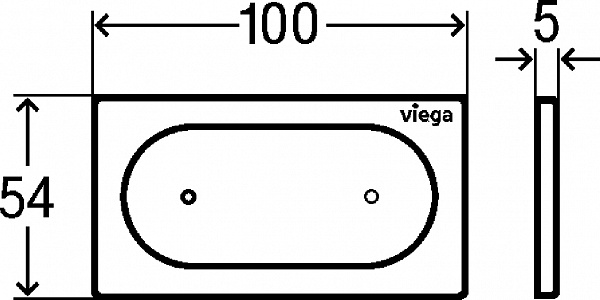 Смывная клавиша для унитазов Viega Visign for Style 23 773076 фото 3