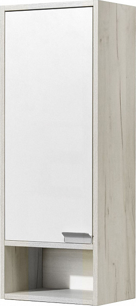 Шкаф-пенал Акватон Флай 35x91 см белый / светлое дерево 1A237903FAX1L левый фото 1