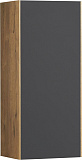 Шкаф-пенал Акватон Сохо 35x80 см тёмное дерево / серый 1A258403AJA00 правый фото 1