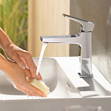 Смеситель Hansgrohe Metropol CoolStart 32508000 для раковины с донным клапаном фото 3
