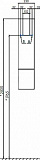 Шкаф-пенал Акватон Мишель 23x101 см бирюзовый / тёмное дерево 1A244303MIX30 фото 6