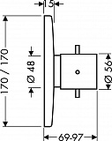 Термостат Axor Starck X 10716000 для душа фото 2