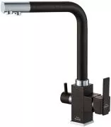 Смеситель Steel Hammer SH 805 BLACK CR для кухонной мойки