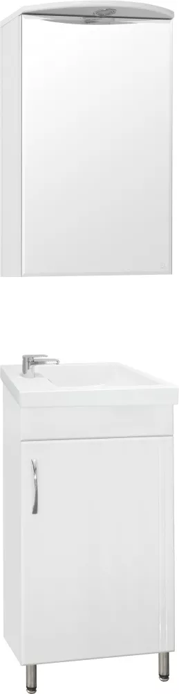Мебель для ванной Style Line Эко Стандарт №1 40 напольная с зеркалом-шкафом с подсветкой