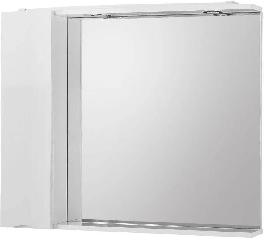 Зеркало-шкаф BelBagno Marino 90x75 MARINO-SPC-900/750-1A-BL-P-L левое с подсветкой