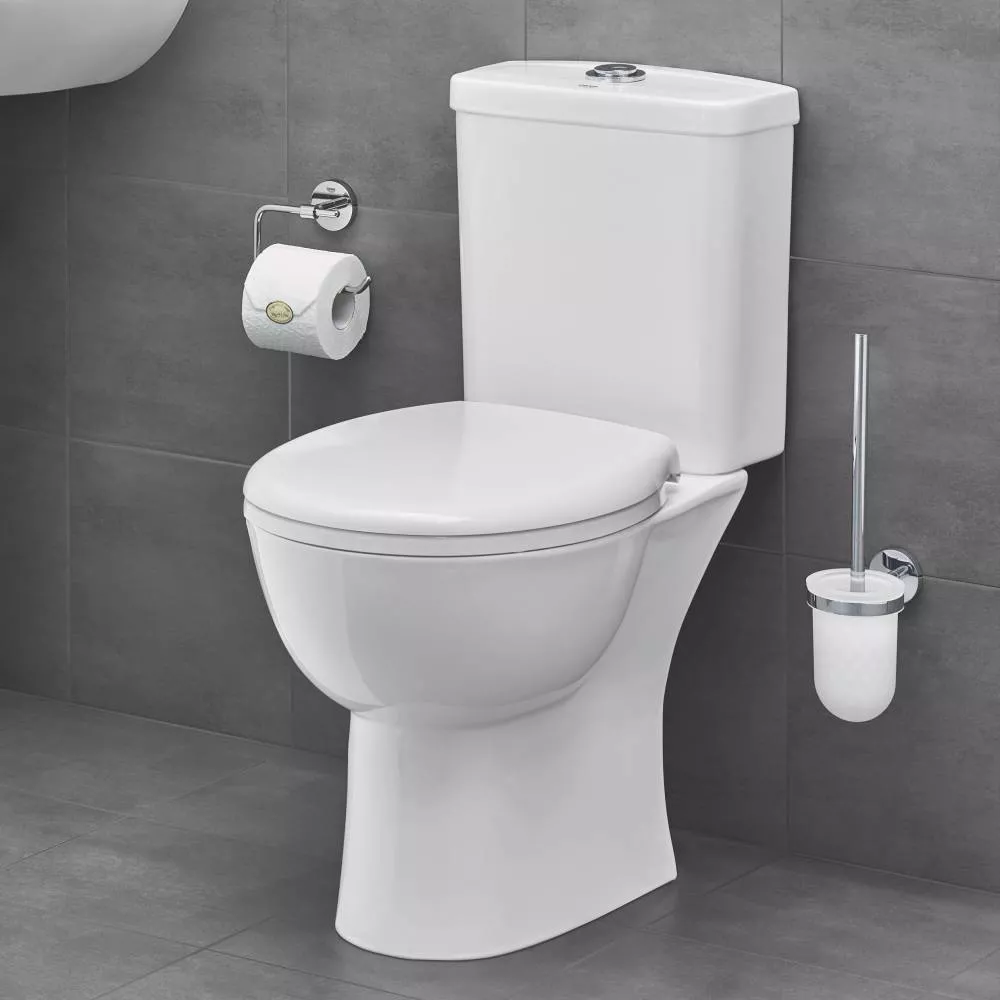 Унитаз-компакт Grohe Bau Ceramic 39496000 напольный безободковый с  микролифтом - купить в Москве по цене 0 руб. с доставкой в  интернет-магазине vannavam.ru